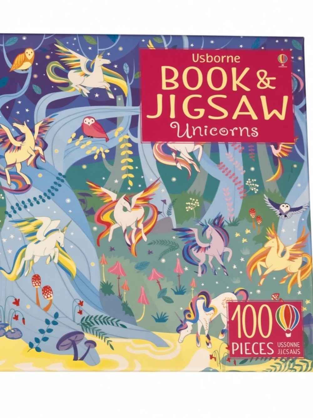 Usborne Book & Jigsaw unicorn theme. 100-piece puzzle